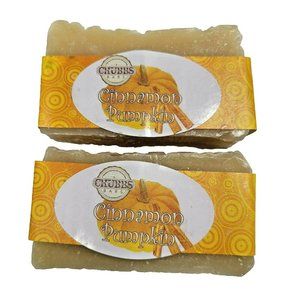 CHUBBS Pet Shampoo Soap Bar Lot of 2 Cinnamon Pumpkin 4oz Organic Dog Cat Animal